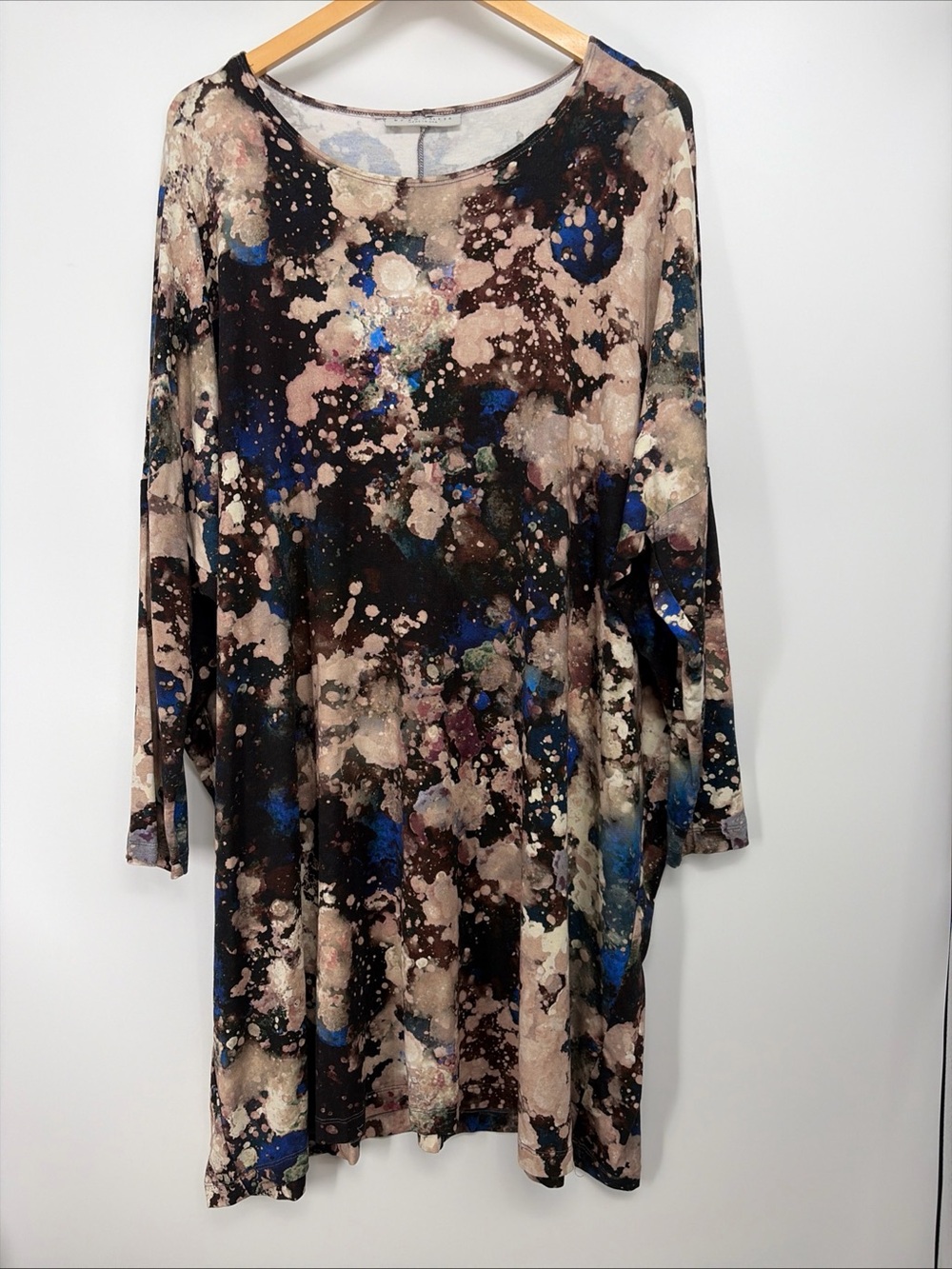 Bryn Walker Damien Tunic Galaxy Print Jersey Knit Sz XL (Oversized) Retail $195